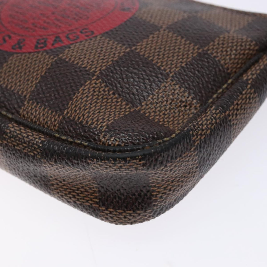 Louis Vuitton Pochette Accessoires Limited Edition Damier Brown Canvas Clutche & Pouche Bag