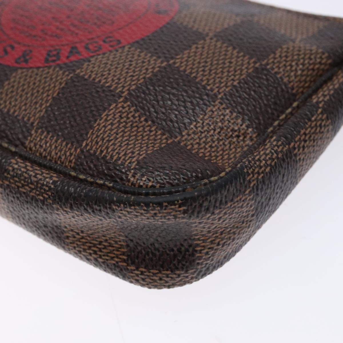 Louis Vuitton Pochette Accessoires Limited Edition Damier Brown Canvas Clutche & Pouche Bag