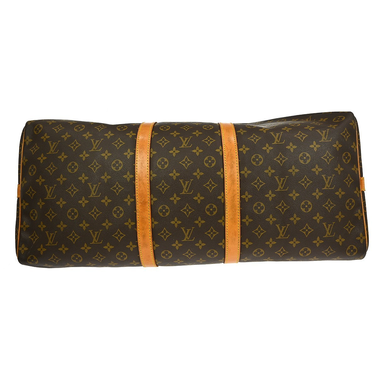 Louis Vuitton Keepall Bag Monogram Canvas Brown Canvas Travel Bag