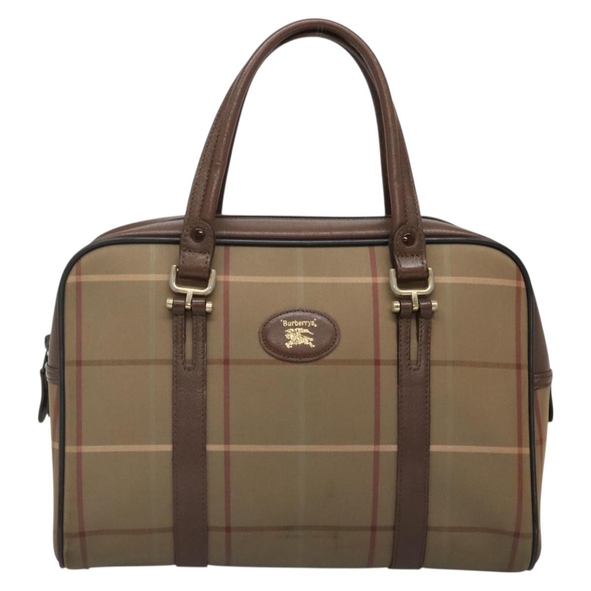 Burberry Nova Check Handbag Nova Check Canvas Beige Canvas Handbag