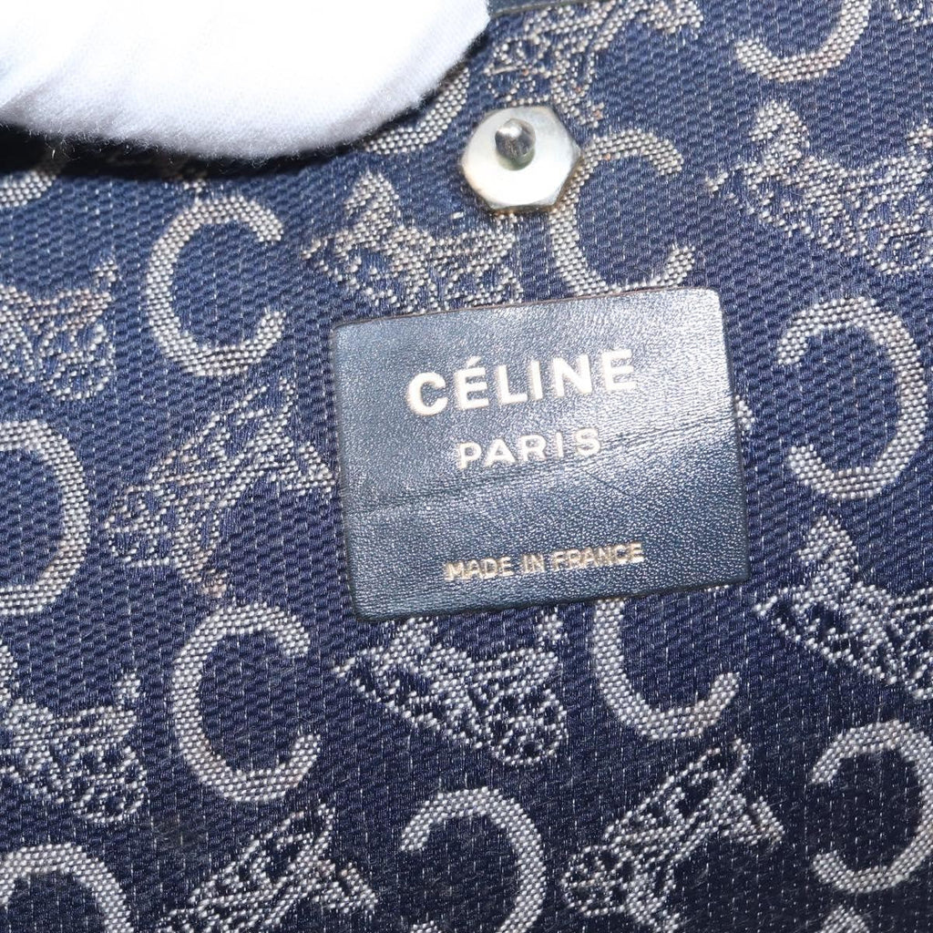 Celine C Sulky Shoulder Bag Canvas Navy Canvas Shoulder Bag Bag