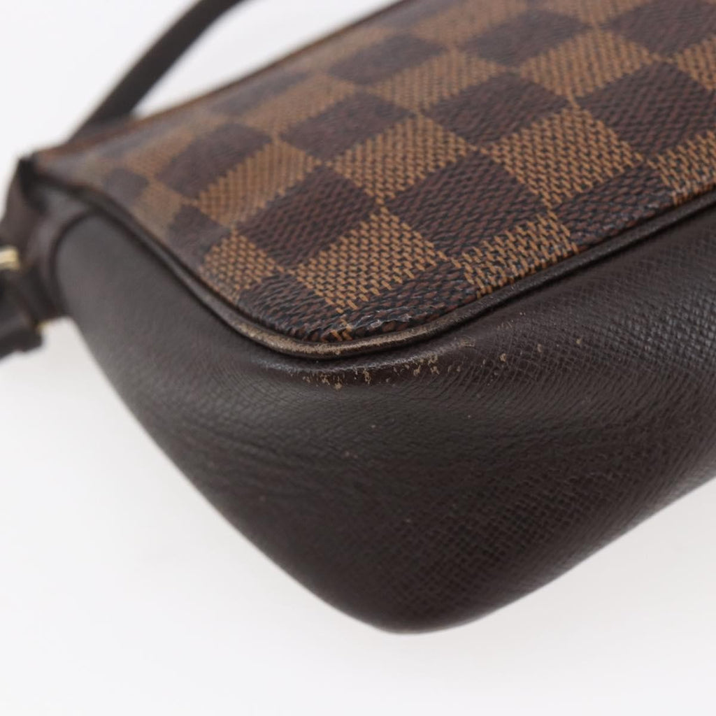 Louis Vuitton Trousse Make Up Bag Damier Canvas Brown Canvas Clutche & Pouche Bag