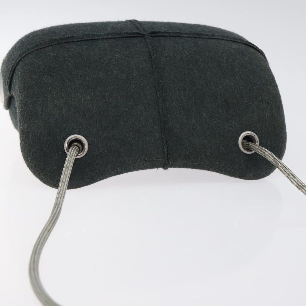 Chanel Millennium Shoulder Bag Felt Gray Synthetic Shoulder Bag Bag