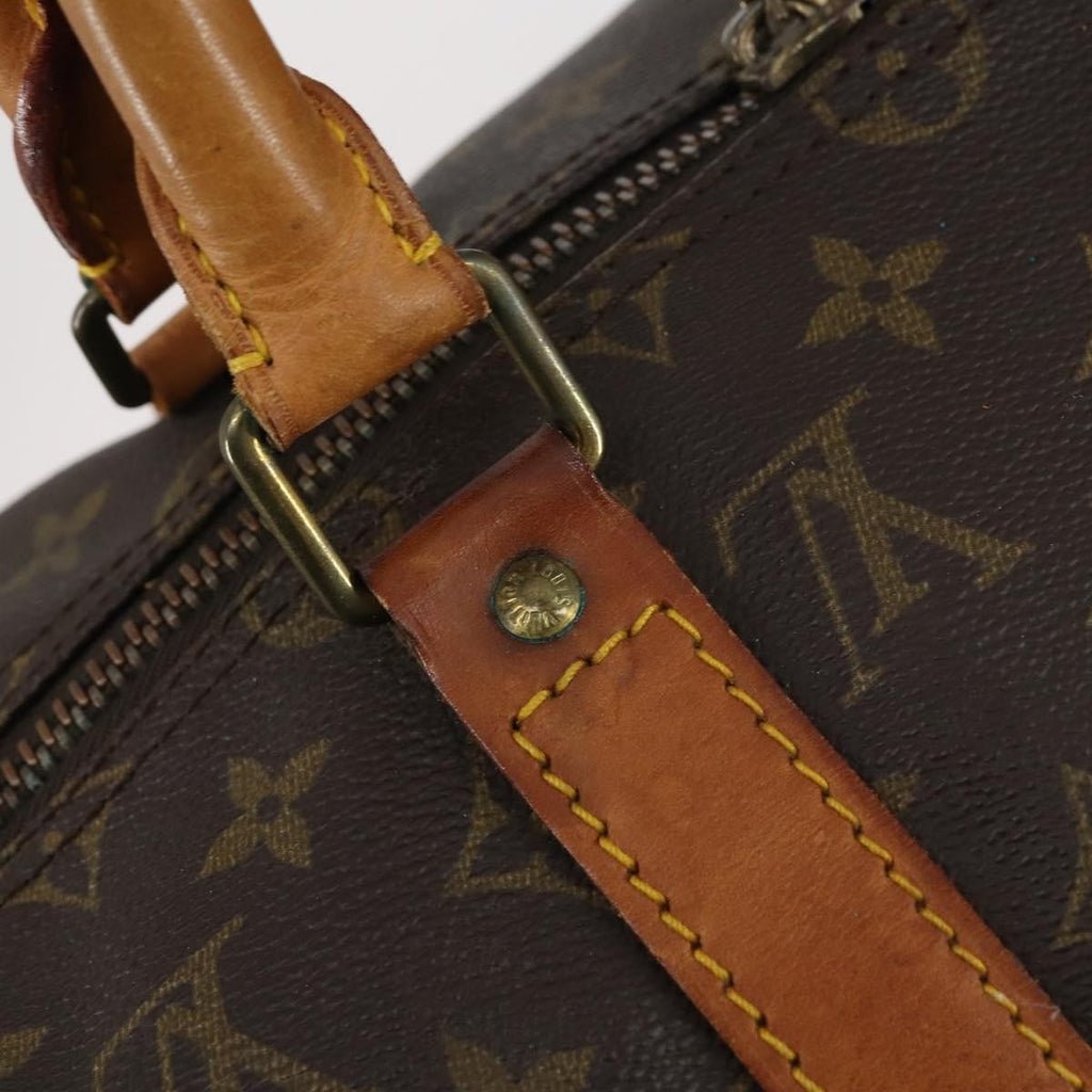 Louis Vuitton Keepall Bag Monogram Canvas Brown Canvas Travel Bag