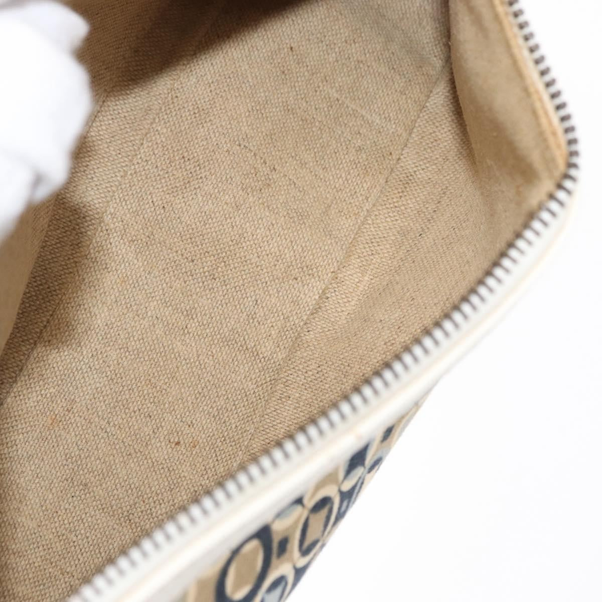 Celine Vintage Pochette Shoulder Bag Canvas Navy Canvas Clutche & Pouche Bag