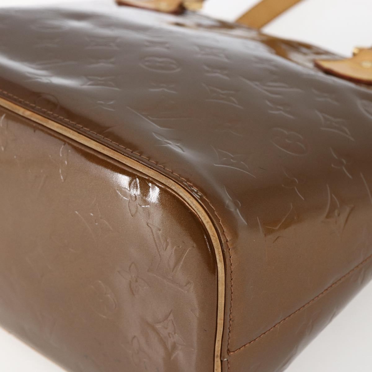 Louis Vuitton Houston Handbag Monogram Vernis Brown Patent_Leather Tote Bag