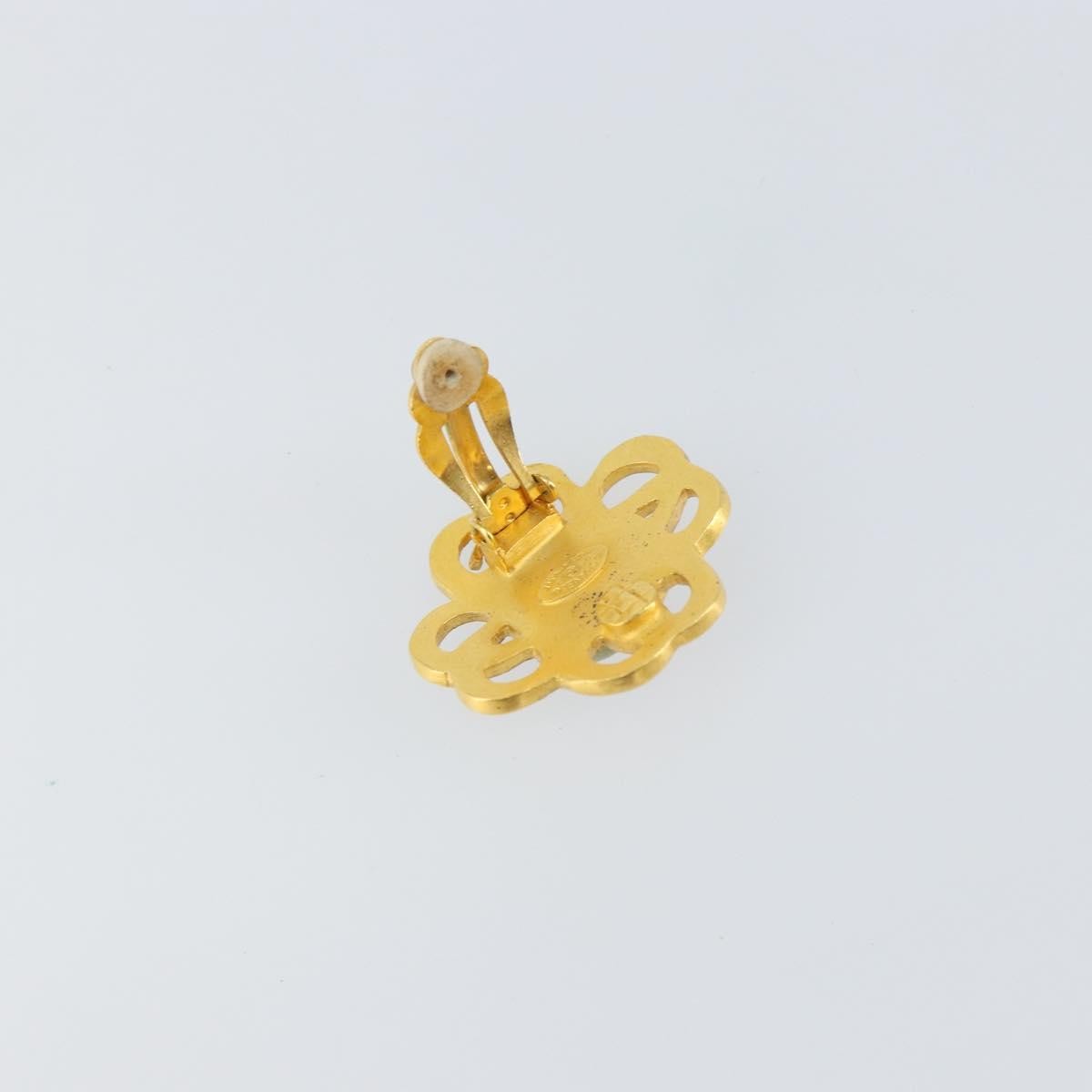 Chanel Cc Hoop Clip-On Earrings Metal Gold Metal Earrings Jewelry
