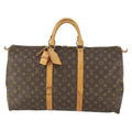 Louis Vuitton Keepall Bag Monogram Canvas Brown Canvas Travel Bag