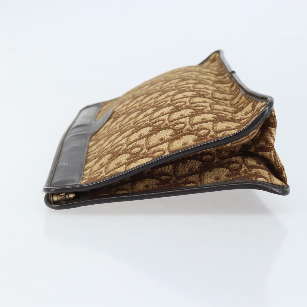 Christian Dior Vintage Trotter Pouch Canvas Brown Canvas Clutche & Pouche Bag (Pre-Owned)