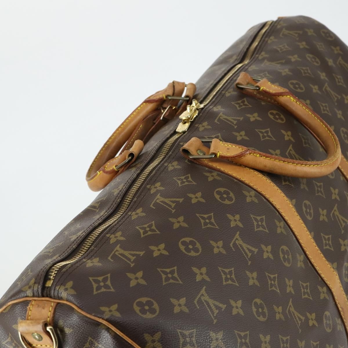 Louis Vuitton Keepall Bandouliere Bag Monogram Canvas Brown Canvas Travel Bag