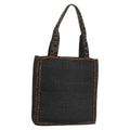 Fendi Zucca Tote Bag Straw Black Wood Tote Bag Bag