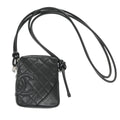 Chanel Cambon Pochette Quilted Leather Black Leather Shoulder Bag Bag