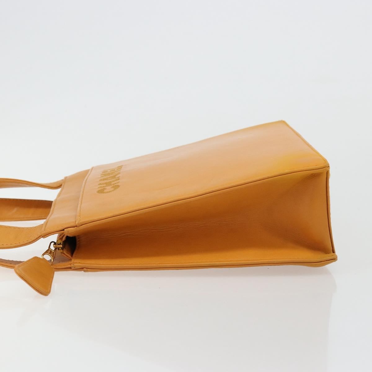 Chanel Vintage Logo Tote Leather Camel Leather Tote Bag Bag