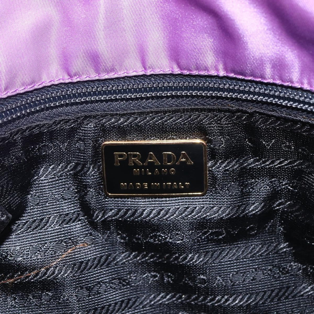 Prada Vintage Shoulder Bag Tessuto Purple Nylon Shoulder Bag Bag