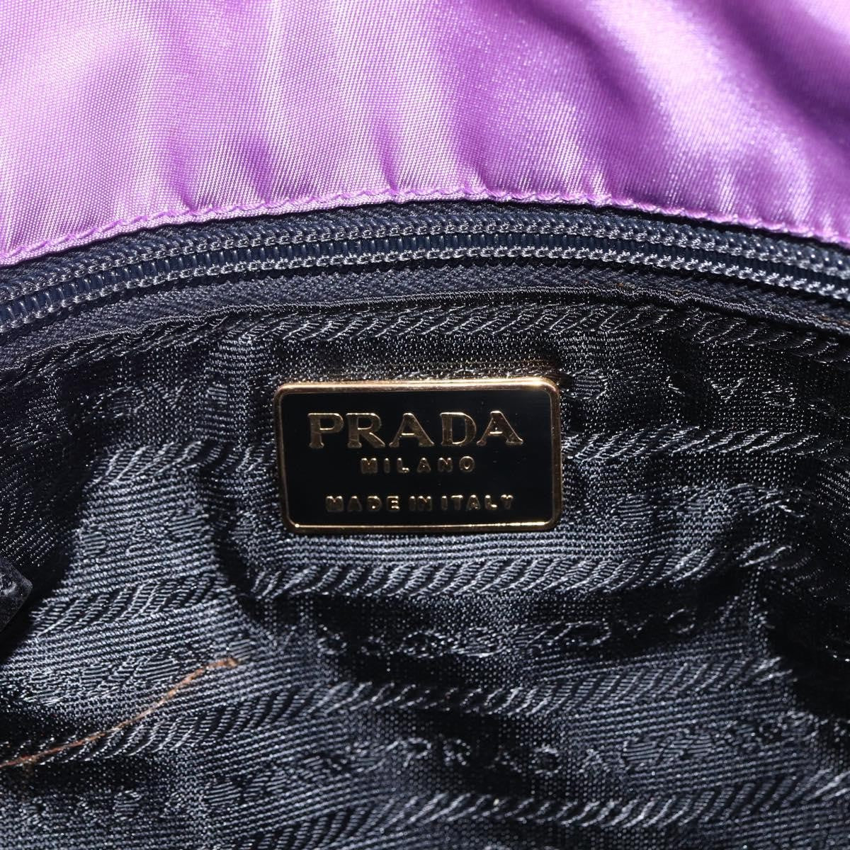 Prada Vintage Shoulder Bag Tessuto Purple Nylon Shoulder Bag Bag