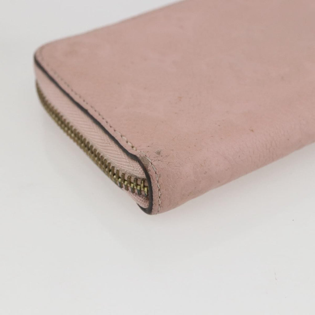 Louis Vuitton Clemence Wallet Monogram Empreinte Leather Pink Leather Wallets Accessory
