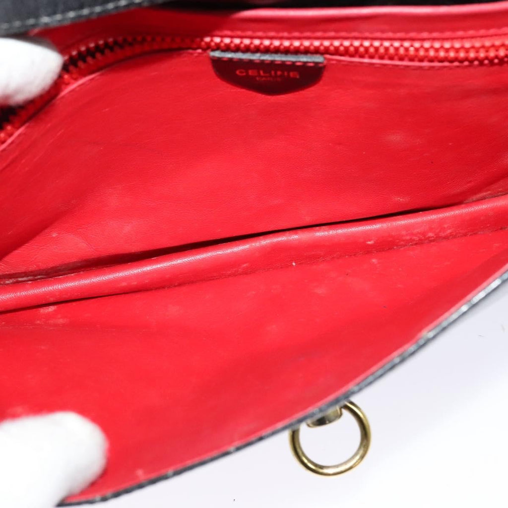 Celine Envelope Shoulder Bag Leather Black Leather Shoulder Bag Bag