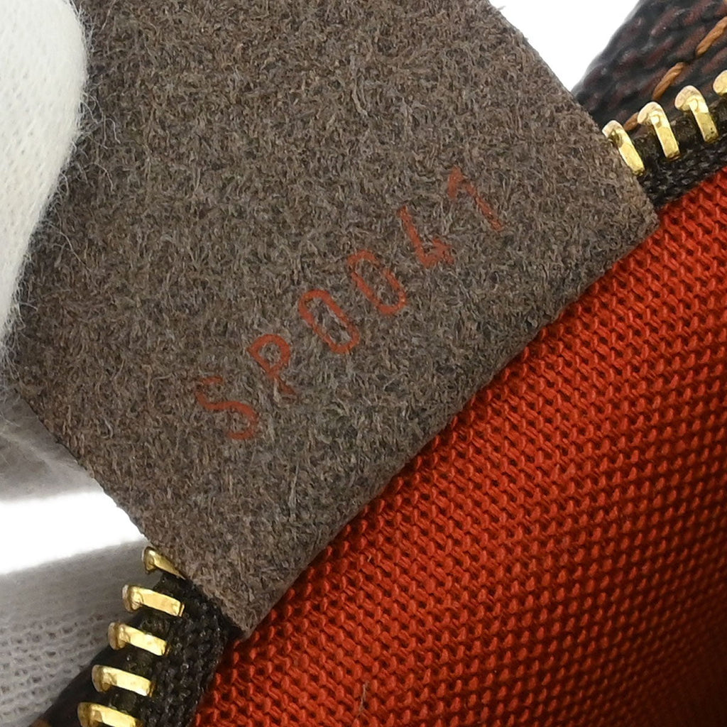 Louis Vuitton Trousse Make Up Bag Damier Canvas Brown Canvas Clutche & Pouche Bag