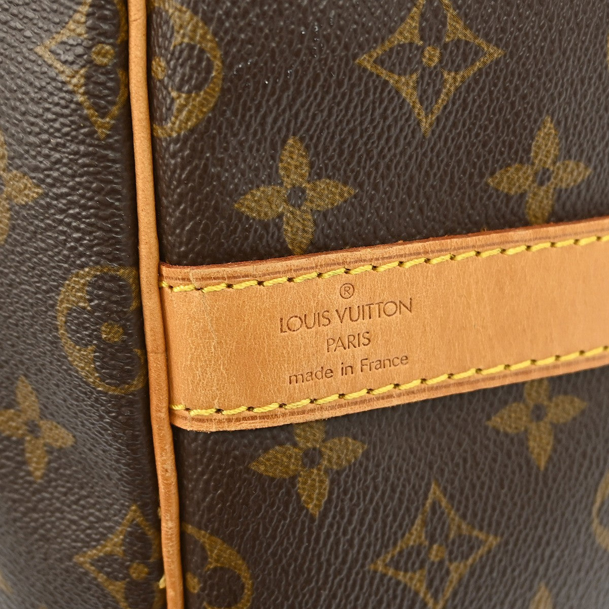 Louis Vuitton Keepall Bandouliere Bag Monogram Canvas Brown Canvas Travel Bag