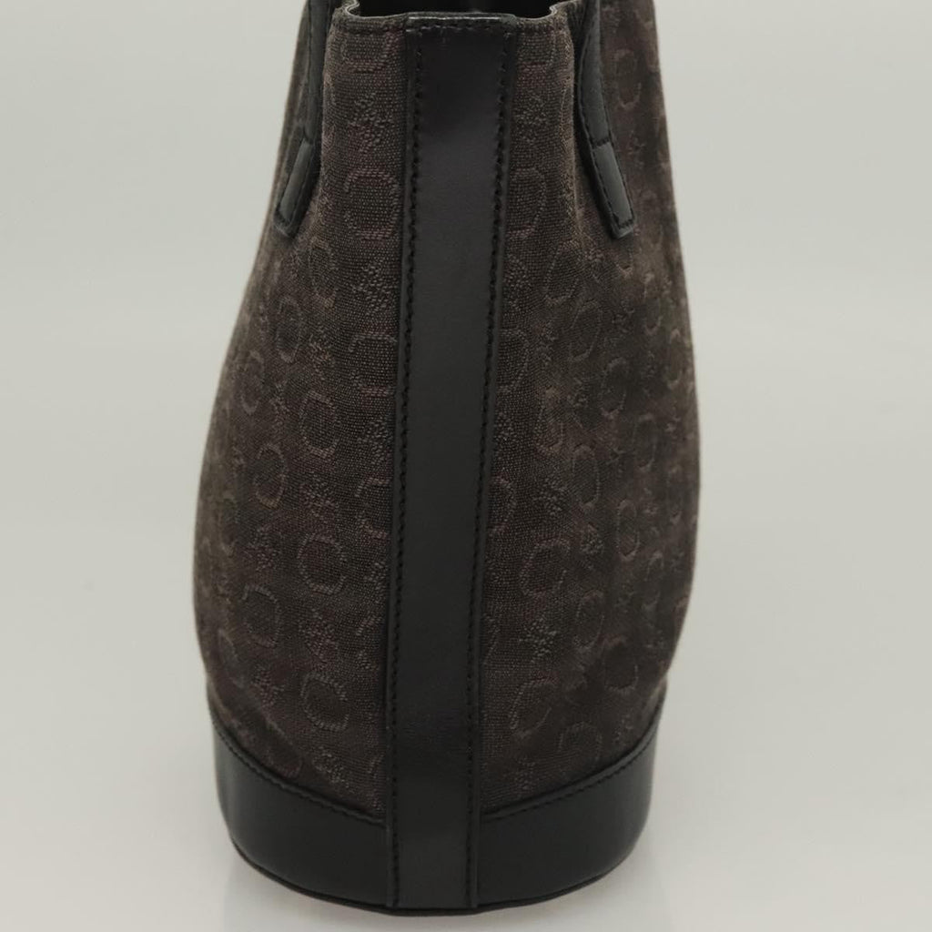Celine C Macadam Handbag Canvas Black Canvas Handbag