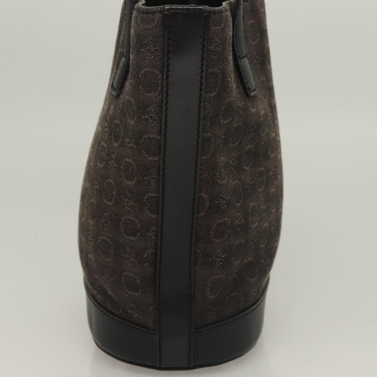 Celine C Macadam Handbag Canvas Black Canvas Handbag