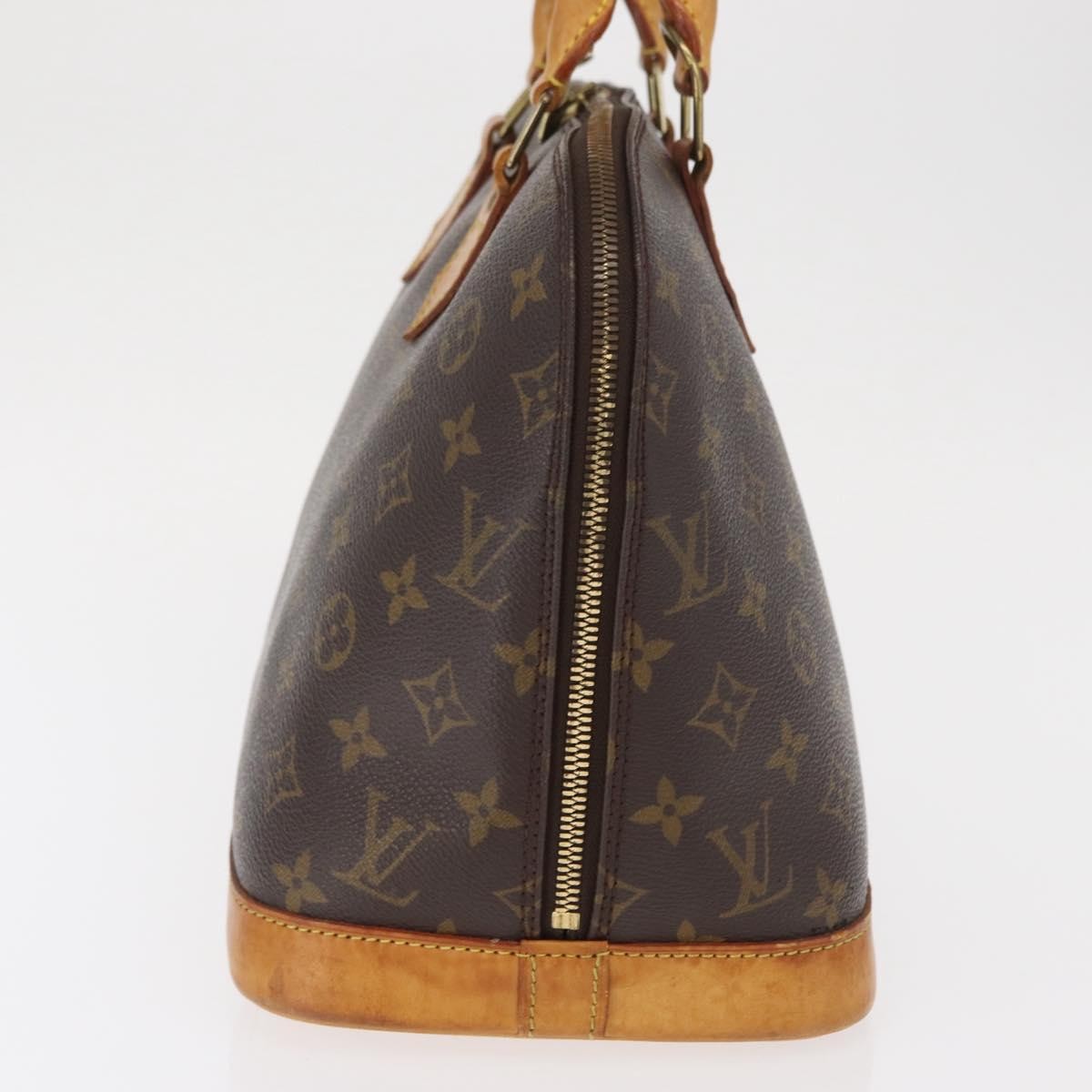 Louis Vuitton Alma Handbag Monogram Canvas Brown Canvas Handbag