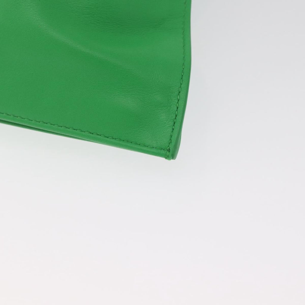 Bottega Veneta Bv Twist Bag Leather Green Leather Handbag