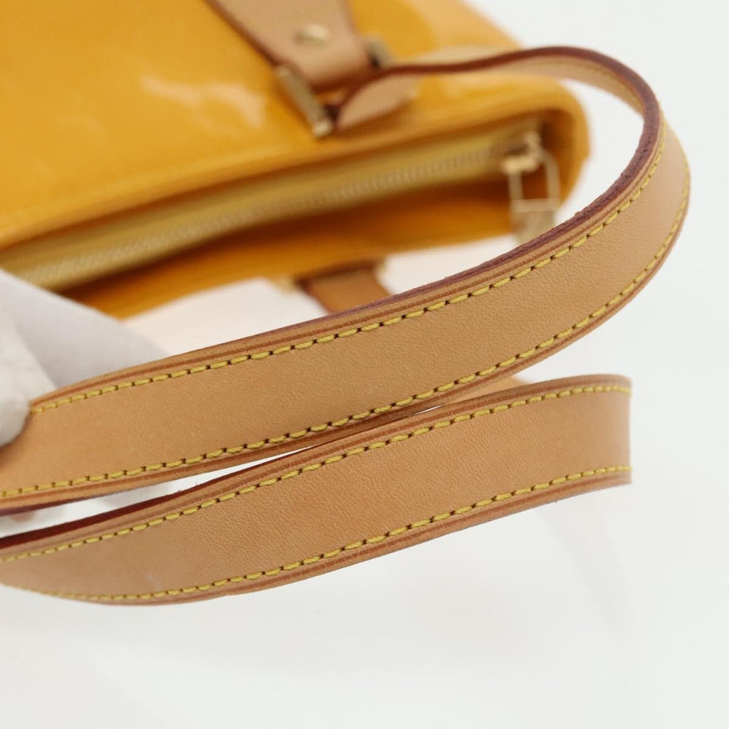 Louis Vuitton Houston Handbag Monogram Vernis Yellow Patent_Leather Bag