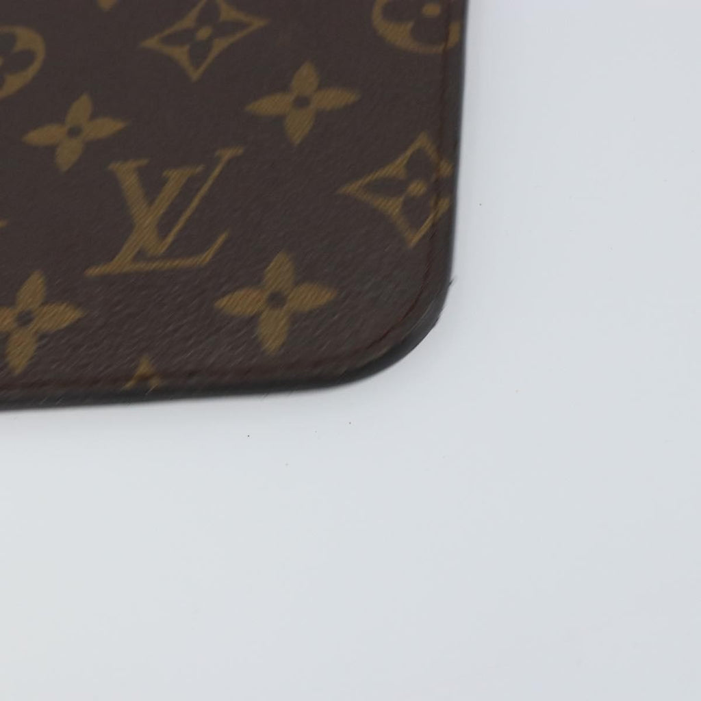 Louis Vuitton Neverfull Pochette Monogram Canvas Brown Canvas Clutche & Pouche Bag