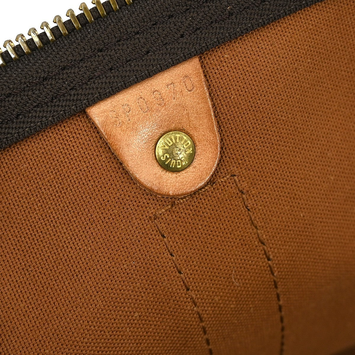 Louis Vuitton Keepall Bag Monogram Canvas Brown Canvas Travel Bag