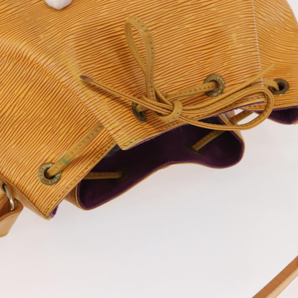 Louis Vuitton Petit Noe Handbag Epi Leather Yellow Leather Shoulder Bag