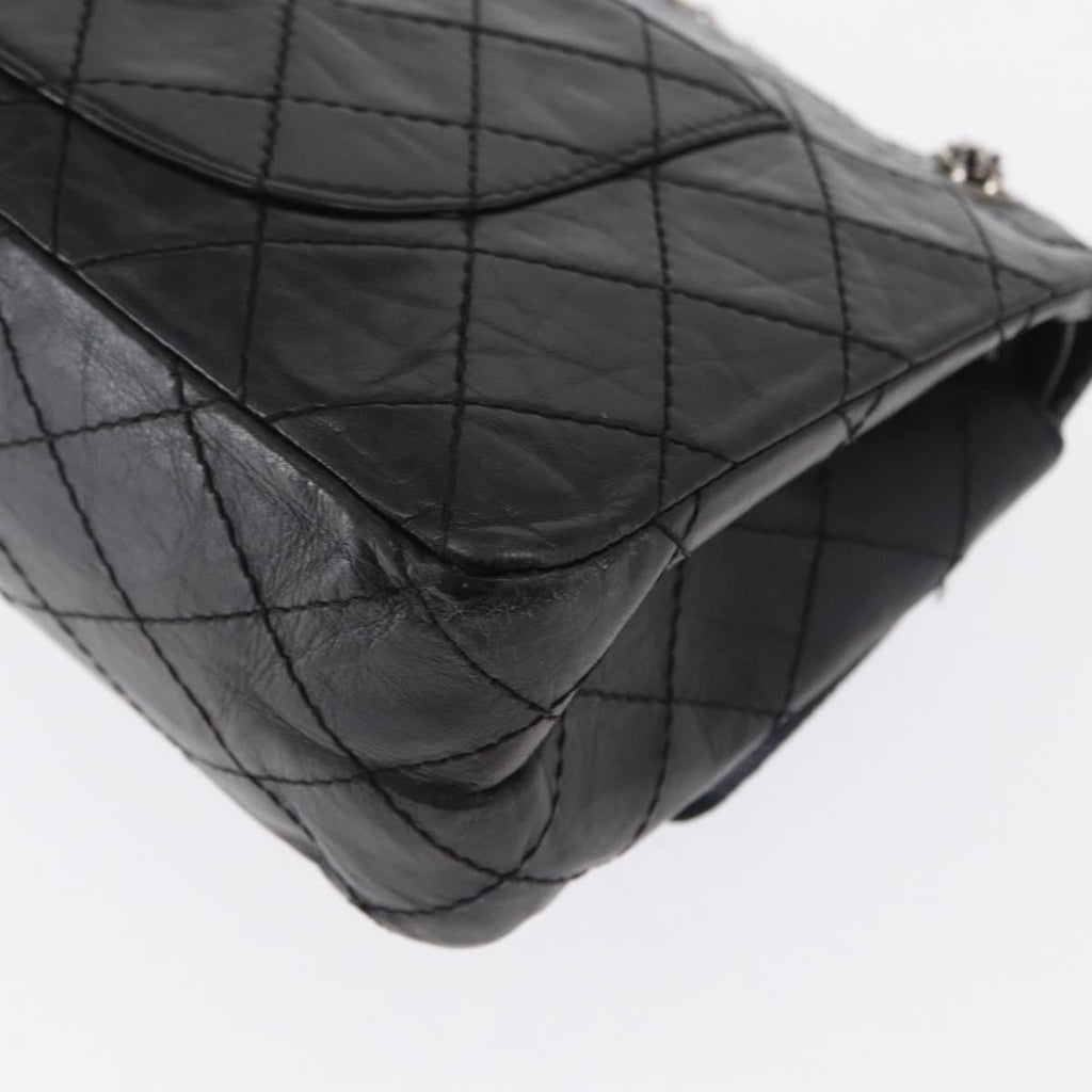 Chanel Reissue 2.55 Flap Bag Quilted Aged Calfskin Black Leather Shoulder Bag Bag