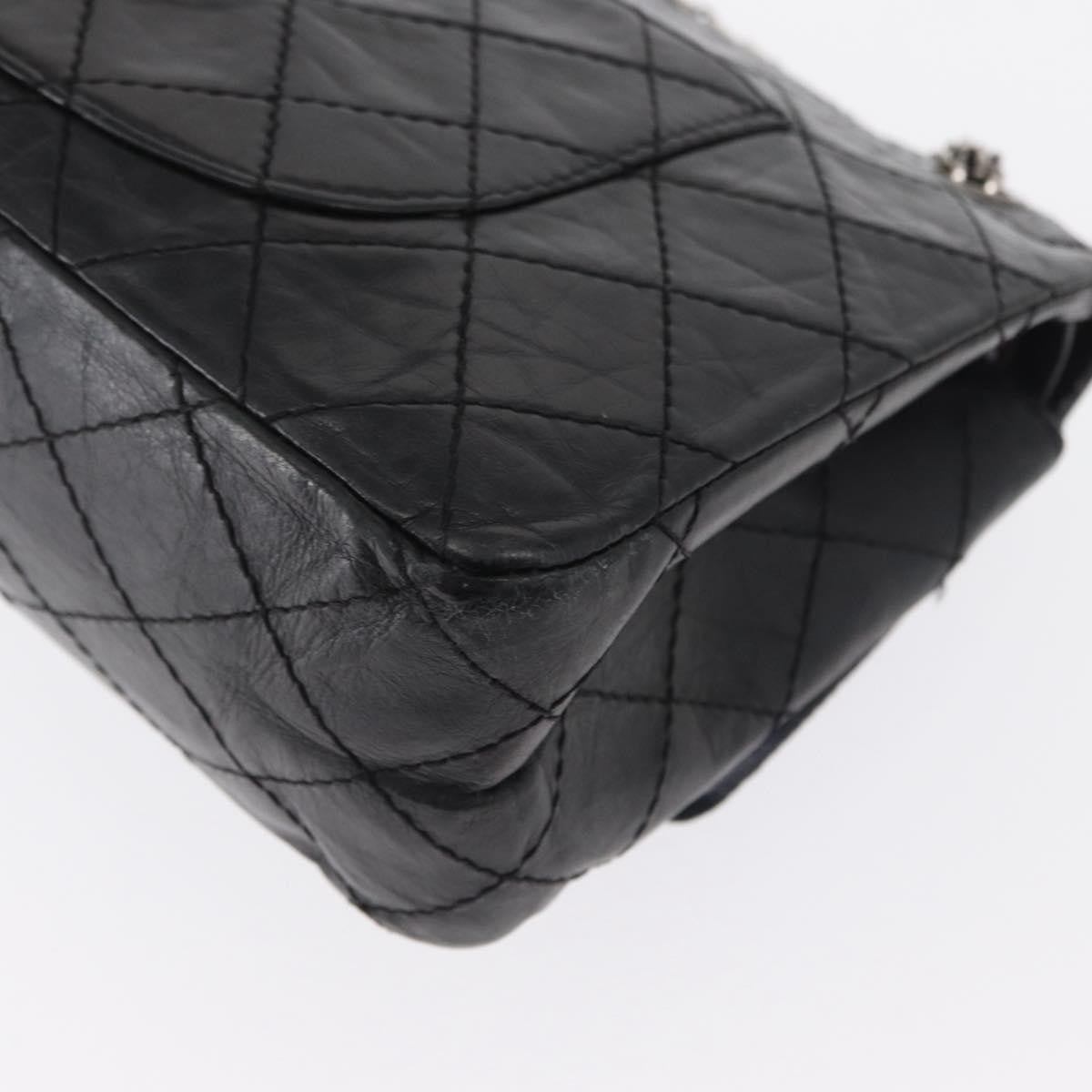 Chanel Reissue 2.55 Flap Bag Quilted Aged Calfskin Black Leather Shoulder Bag Bag