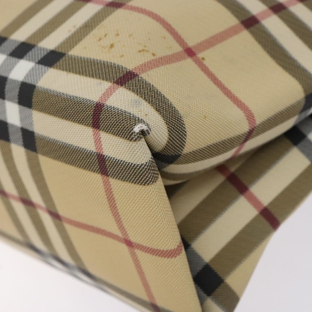 Burberry Nova Check Tote Canvas Check Pattern Beige Canvas Tote Bag