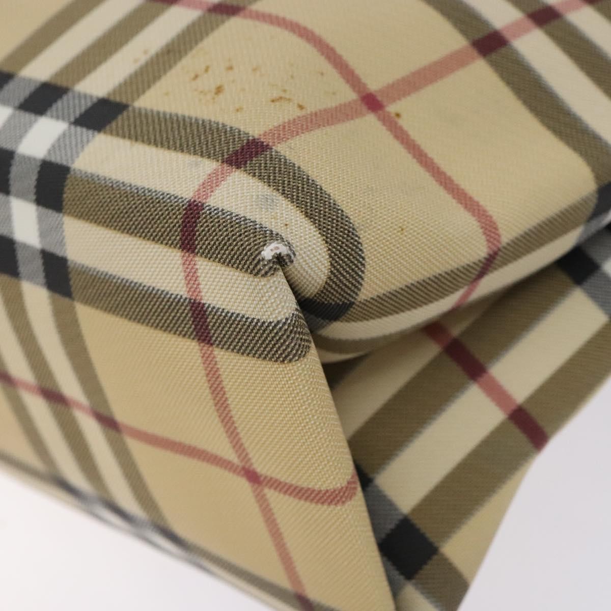 Burberry Nova Check Tote Canvas Check Pattern Beige Canvas Tote Bag