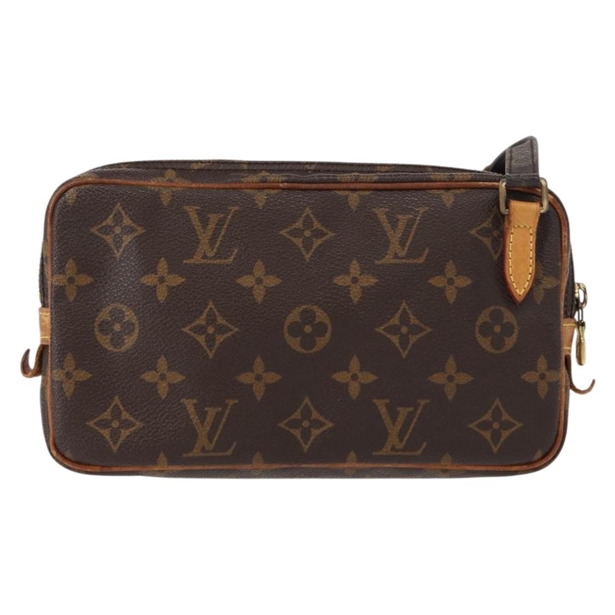 Louis Vuitton Pochette Marly Bandouliere Bag Monogram Canvas Brown Canvas Shoulder Bag