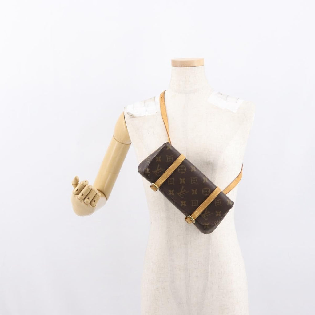 Louis Vuitton Marelle Waist Bag Monogram Canvas Brown Canvas Clutche & Pouche Bag
