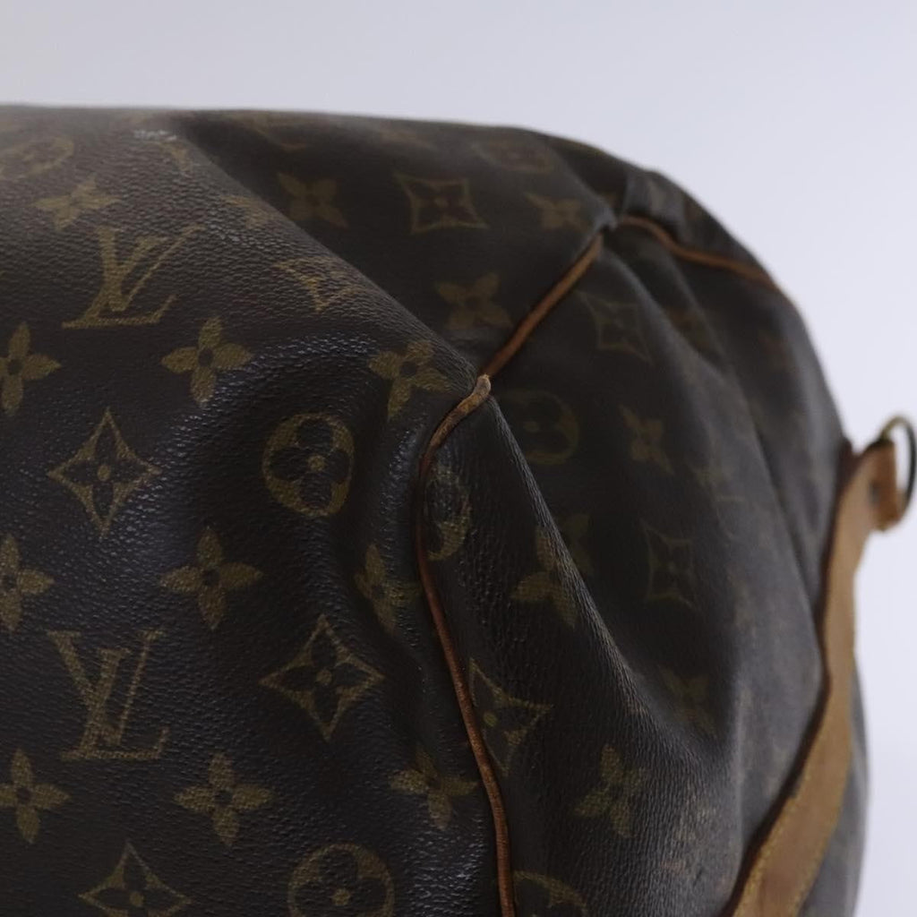 Louis Vuitton Keepall Bandouliere Bag Monogram Canvas Brown Canvas Travel Bag