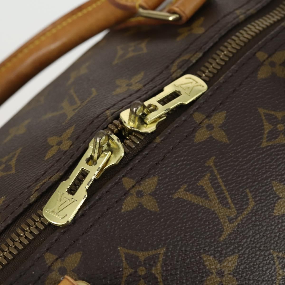 Louis Vuitton Keepall Bag Monogram Canvas Brown Canvas Travel Bag