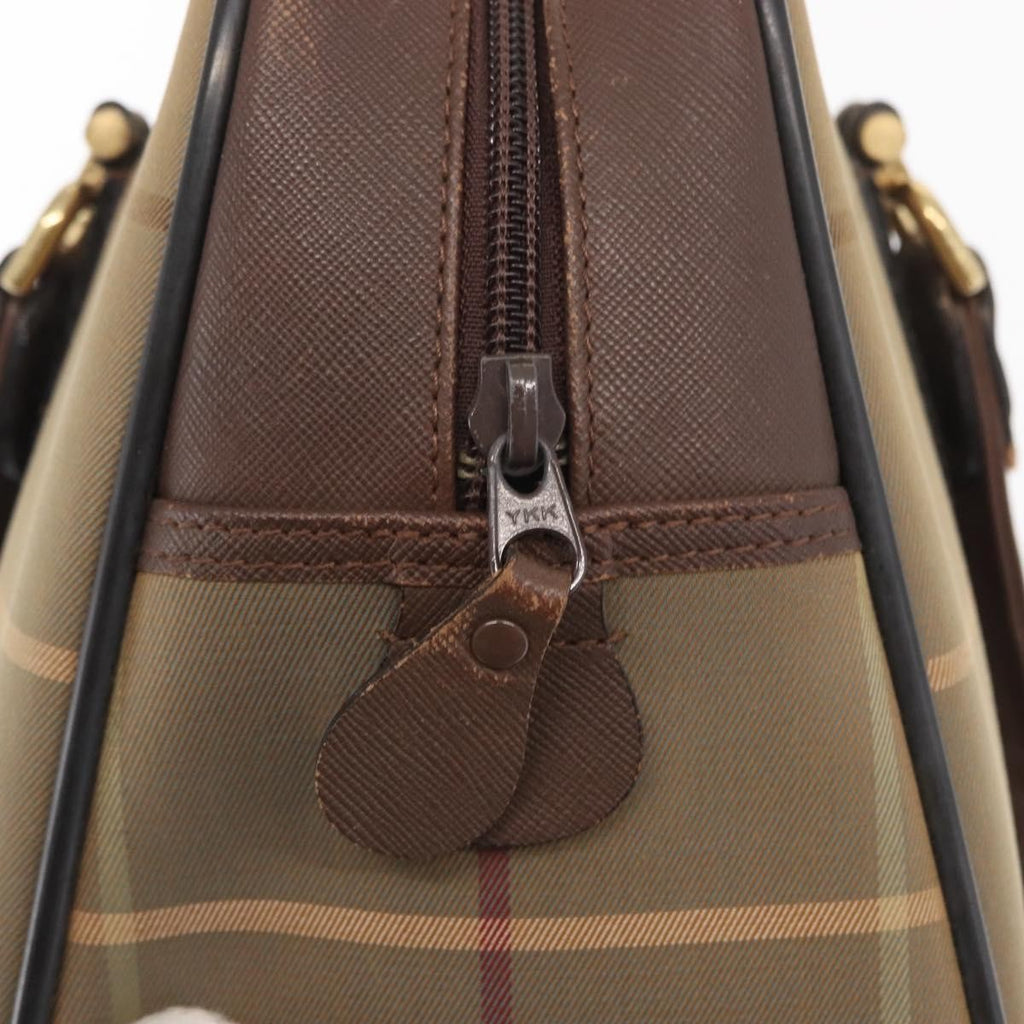 Burberry Nova Handbag Canvas Khaki Canvas Handbag