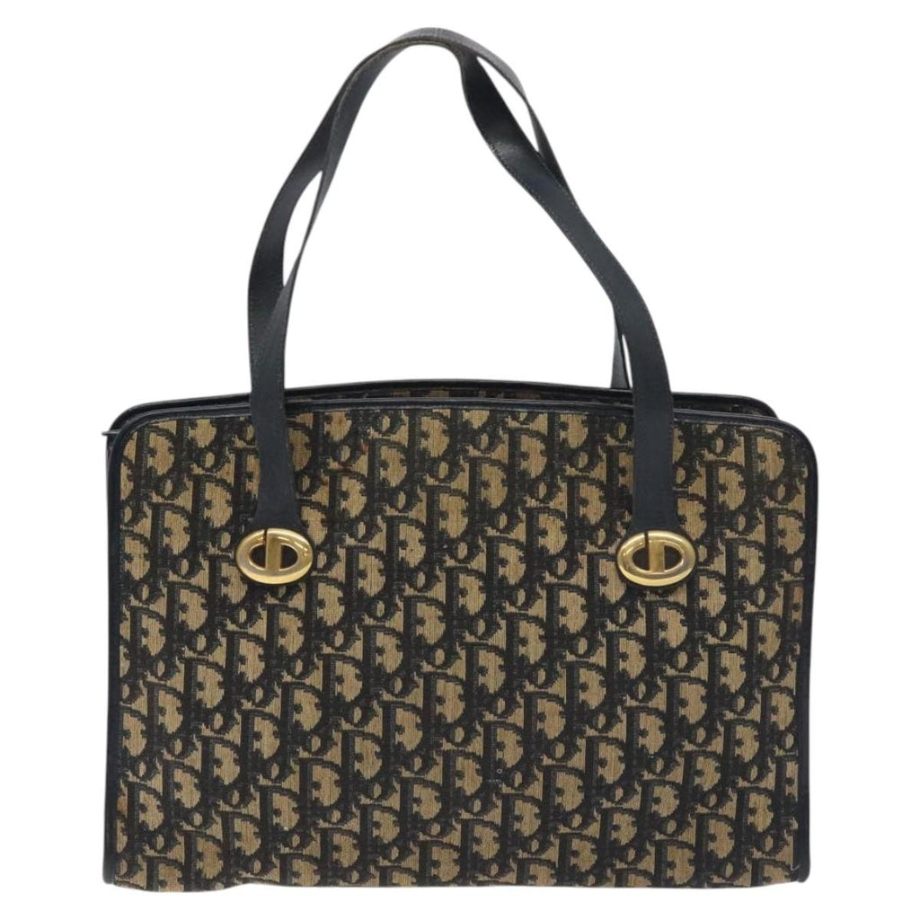 Christian Dior Trotter Shoulder Bag Canvas Navy Canvas Shoulder Bag Bag (Pre-Owned)