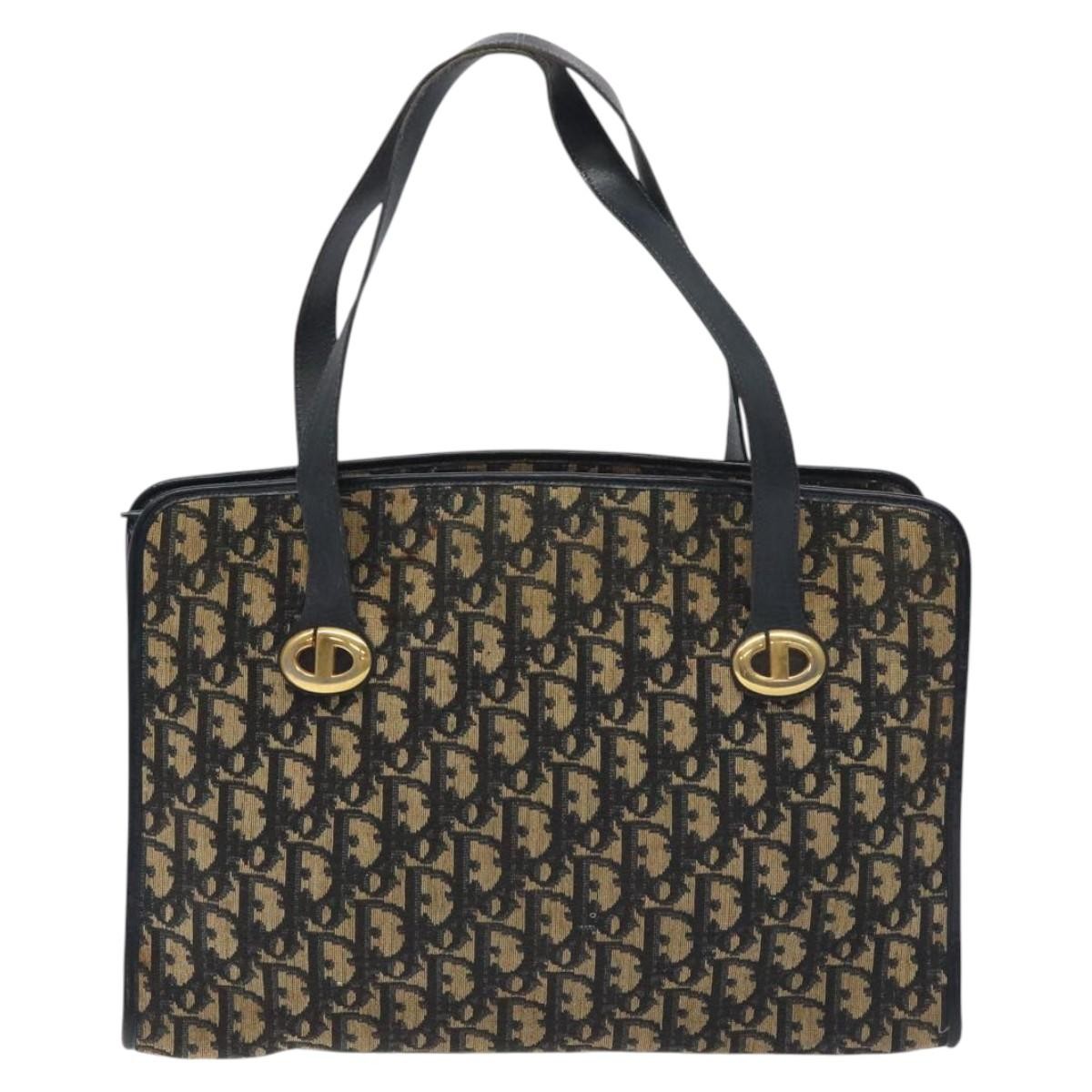 Christian Dior Trotter Shoulder Bag Canvas Navy Canvas Shoulder Bag Bag (Pre-Owned)