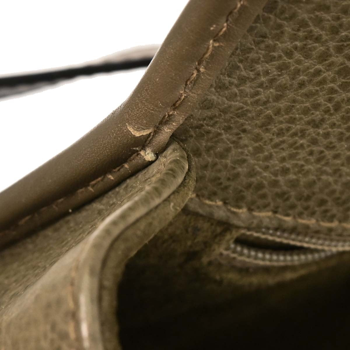 Gucci Vintage Handbag Leather Green Leather Handbag (Pre-Owned)