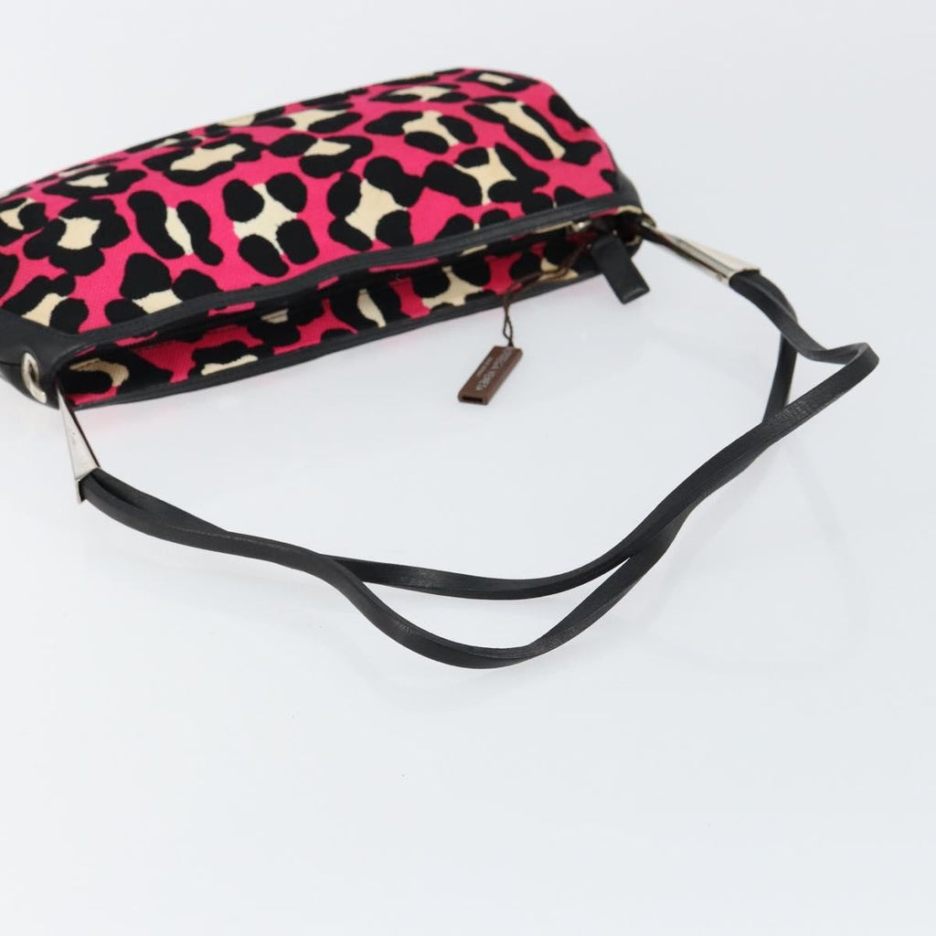 Bottega Veneta Vintage Shoulder Bag Canvas Pink Canvas Shoulder Bag Bag