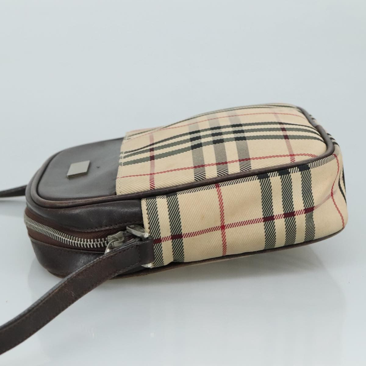 Burberry Nova Check Shoulder Bag Canvas And Leather Beige Canvas Shoulder Bag