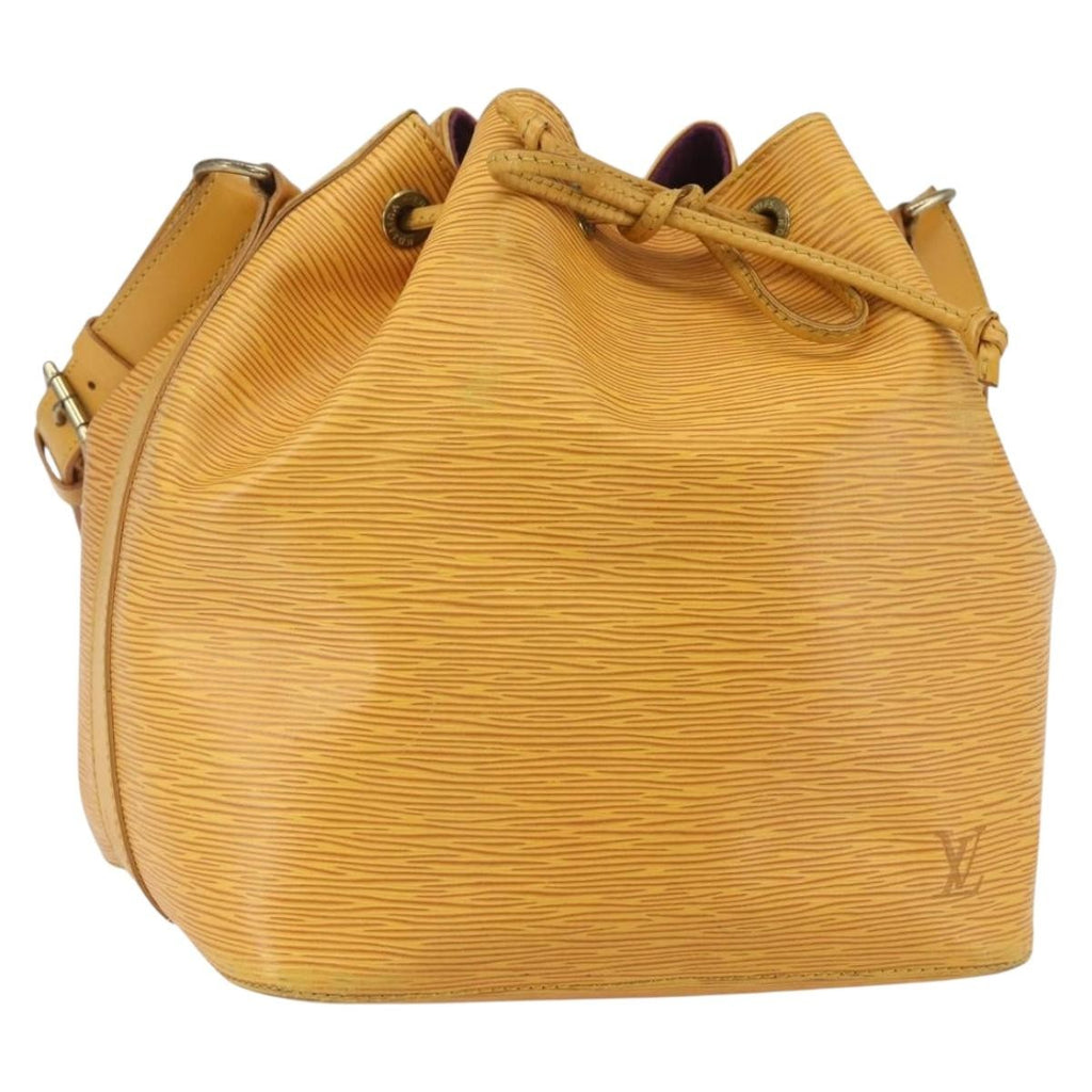 Louis Vuitton Petit Noe Handbag Epi Leather Yellow Leather Shoulder Bag