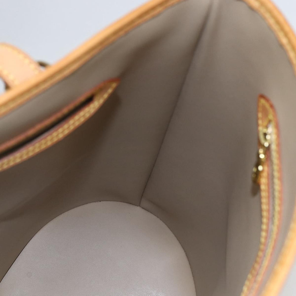 Louis Vuitton Bucket Bag Monogram Vernis Beige Patent_Leather Shoulder Bag