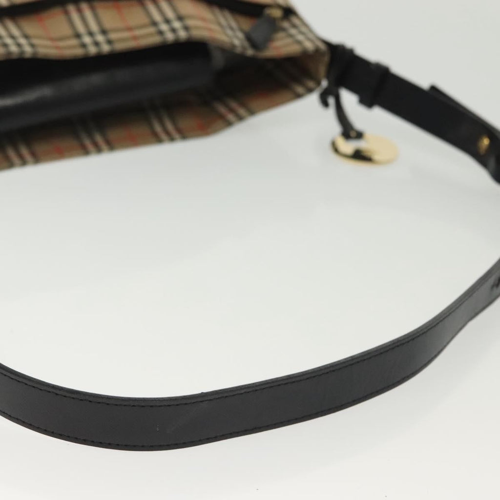 Burberry Shoulder Bag Nova Check Canvas Beige Canvas Bag