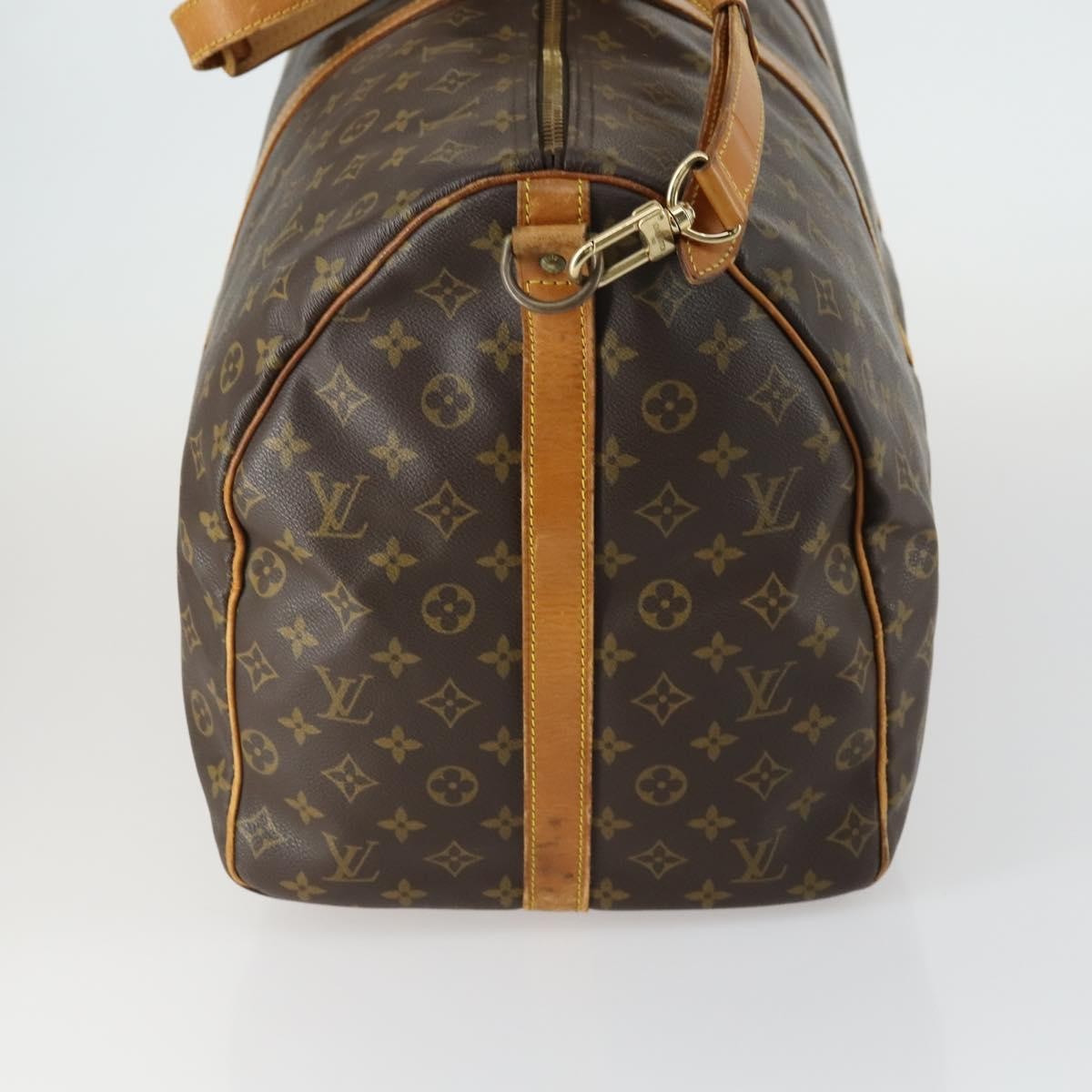 Louis Vuitton Keepall Bandouliere Bag Monogram Canvas Brown Canvas Travel Bag