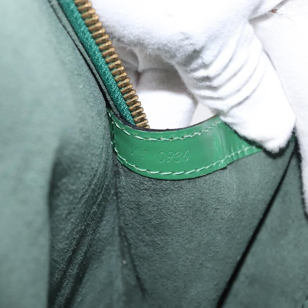 Louis Vuitton Lussac Handbag Epi Leather Green Leather Shoulder Bag